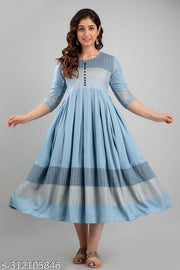 Women Rayon Printed Mayra Trendy Anarkali Kurtis