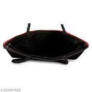 Royal Looking Cotton Traditional Ethnic Rajasthani Jaipuri Embroidered Handbag (Black)