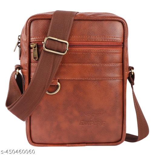 Sling Bag for Men Crossbody Slim Chest Bag for Men for Upto 16 -CM iPad Small Shoulder Side Bag with Earphone Port Water-resistant Mobile Bag Passport Bag for Travel