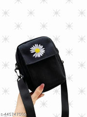 MessengerBag-Black Sling Bag (Black, 1.5 L)