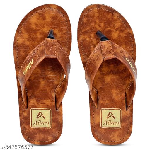 Simar Traders Trendy/Casual  Alkro Comfort Indoor/Outdoor Daily Use Rubber Slipper For Men In Brown