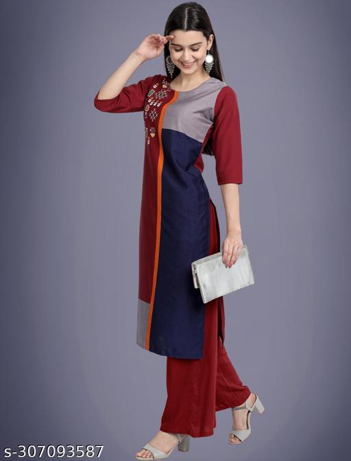 Beautiful American Crepe Printed Kurti For Beautiful  Women