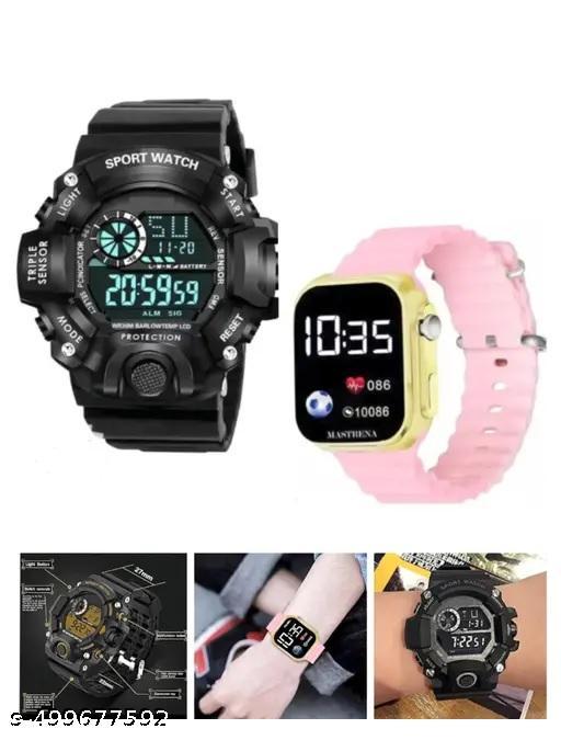 LIMITED STOCK!!ORDER NOW!!Digital Sports watch| Sports Digital Multi-Functional Watch & Ultra LED-Combo Offer| watchs combo