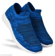 MRJ1366 Men's Blue Mesh Running/walking/Gym/Hikking Sport Shoes