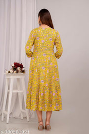 Fashionable Rayon Dijital Print Anarkali Kurti For Women