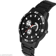 Chrono Display||Analog watch||Black Dial||Black Dial Analog Watch - For Men
