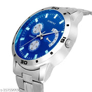 Lorenz Blue Watch and Wallet Gift Combo for Men- CM-1010WL-BLU