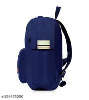QUROX Polyester Always Smile Print Backpack For Girls (Blue)