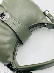 Women's Vegan Leather Style in  Handbags Shoulder Hobo Bag Ladies Purse Dark Green