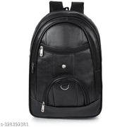 Classic Vegan Leather Office College Laptop Shoulder Business Unisex Backpack