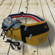 STYLISH COMBINATION WAIST BAG FOR MEN AND WOMEN Waist Bag  (Yellow, Black)