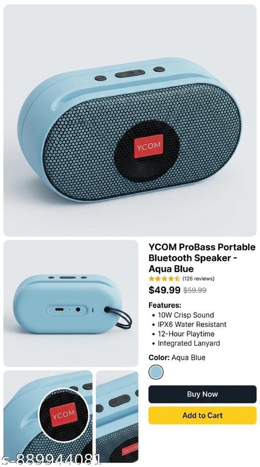 Bluetooth speaker, wireless speaker, portable speaker, music speaker, audio speaker.