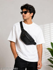 Urban edge leather waist bag  men / women