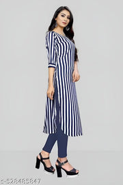 Women's and Girls Crepe Aline Straight kurti new arrival