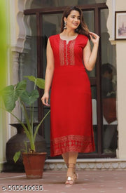 Trendy Sleeveless Kurti For Women