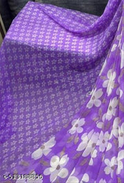 Trendy Womens Georgette Printed Saree with blouse.