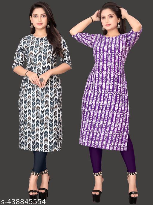 Polyster/Crepe fabric-FASHION KURTI'S