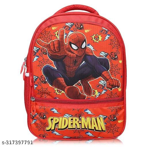 Trendy 15 Inches School Bag for Boys and Girls | Ideal Small Kids Bag Nursery 1st Class Cartoon Printed Waterproof Backpack Bag for Kids Best Stylish/Casual (5+ years)