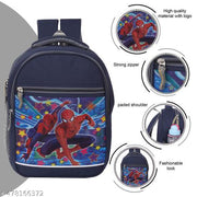 Good Quality Waterproof School bag Spiderman Barbie And lunch bag Class (Nursery to 1st std)