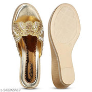 Albela Women's Trendy Partywear/Wedding Wedge Heel Sandal