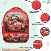 Lightweight Kids School Backpack 15L Cartoon Printed Bag for Boys & Girls | Cute Travel Backpack Bag for Children 3-5 Years Ideal for Preschool Nursery to 1st School Bag