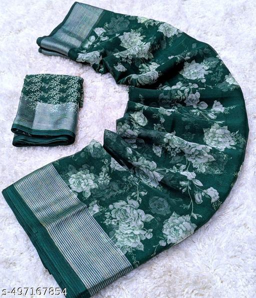 TRENDY NEW CHIFFON PRINTED SAREE