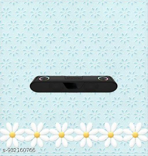 Portable Bluetooth Speaker, 10 Watts, Upto 8h Backup, Dual Drivers + Dual Passive Radiators, Call Function, Bluetooth v5.3 | USB | mSD| AUX, TWS, RGB LED