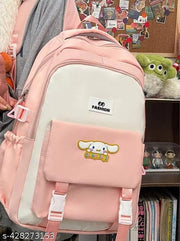 Medium 30 L Laptop Backpack Laptop Backpack LATEST UNISEX STYLISH ADORABLE CANVAS BACKPACK  (Pink)