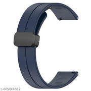 New Edition BLUE 22MM Magnetic Buckle SoftSilicone Sport Strap Band For AmazfitGTR 2, GTR 2e, GTR 47MM / NoiseFitEndure, FitEvolve, FitActive Smart Watch For Men Women