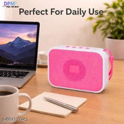 DPM Portable Bluetooth Speaker with Mic, Deep Bass Sound, RGB Glow, Multi Device Support