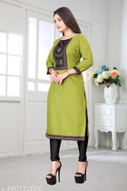 DESIGENER KURTI NEW COLLECTION COTTON BLEND STYLISH NEW TRENDY…