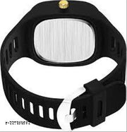 Black Miller Gold Dial Analog Man's & Boy's Analog Watch (OM Ring)