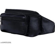 Latest Men Women Leather Waist Pack Travel Bags For Money| Belt| Cards |Mobile| Documents| Kit| Books and Bills Dairy Pouch Cross Side Bag For Men Women .With Belt Stylish Small Luggage Accessories Bag I Waist Bags I Fanny pack.