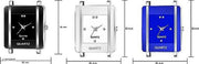 Square Analog Watches Combo PU Belt Watches Combo for Girls Watches Combo for Women Pack of 3