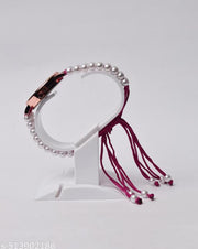 princess fancy Unique round dail adjustable pearl braclate watches for girls and women