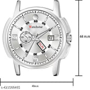 new stylish silver dial stailess steel watch