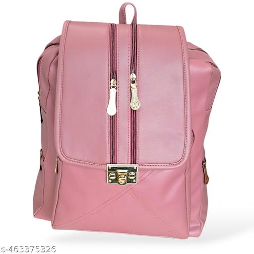 Backpack for Girls Women PU Leather Travel Bags Pithu Bag (LDPT01P)