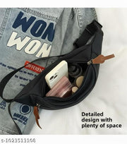 Stylish Unisex Crossbody Waist Bag | Water-Resistant Sling & Chest Bag with Adjustable Strap | Compact Travel & Daily  Bag