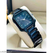 Bolun Square Black Dial Black Belt Ladies And Women Watch