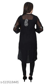 CHIKANKARI LAKHNAVI FULL EMBROIDERED KURTI WITH INNER