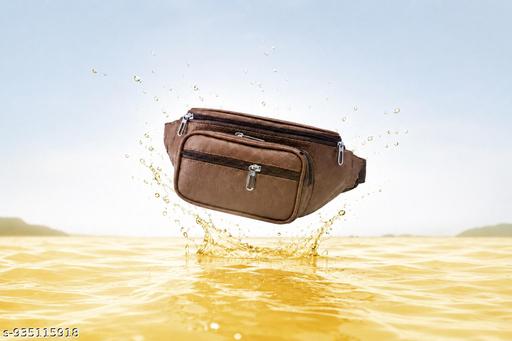 Latest Men Women Leather Waist Pack Travel Bags For Moneyy| Belt| Cards |Mobile| Documents| Kit| Books and Bills Dairy Pouch Cross Side Bag For Men Women .With Belt Stylish Small Luggage Accessories Bag I Waist Bags I Fanny pack.