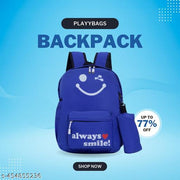 PLAYYS SCHOOL BACKPACK FOR GIRLS | COLLEGE BAG | TUITION BAG (BLUE)