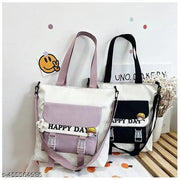 Korean Crossbody Bag Students Casual Shoulder Bags Large Capacity Unisex  Nylon cloth women's bag new shoulder bag Tote Handbag with Adjustable Shoulder Strap | Zip (PACK OF 1)ANY COLOUR
