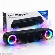 Mini Portable Wireless Bluetooth Speaker - 10W Powerful Sound RGB Light Soundbar, Bluetooth 5.0, TWS Function, FM Radio, TF Card, USB, Type-C, 1200mAh Battery - Perfect for Travel, Home, Party, Outdoor