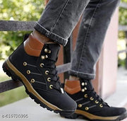 Trending BOOTS for MEN and BOYS Black and White Casual Shoes | Men and Boys Sport Shoes | Men and Boys Sneakers | Men and Boys Running Shoes |Men and Boys Partywear Shoes