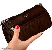 Flikker: Stylish Women’s PU Leather Carry with Mobile Hand Purse - Compact Mini Coin Clutch Wallet for Daily Use, Dual Zip Combo Clutch Bag Under 500 (Maroon-Brown, Pack of: 2)