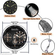 Chonograph Date Display Radium Dial Analoge Magnetic Belt Watch for Men S_18025