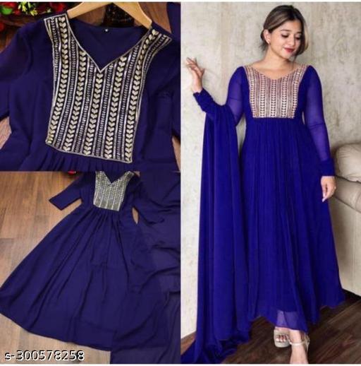 women's fancy embroidery kurti with dupatta
