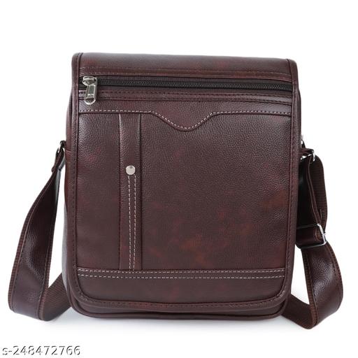 Stylish Travel Office PU Synthetic Leather Men's Sling Bag