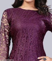 Trendy Layered Net Kurti